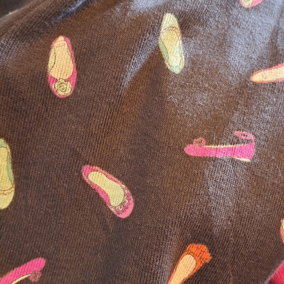 Gymboree girls size 5 brown shoe designed leggings - Picture 3 of 3